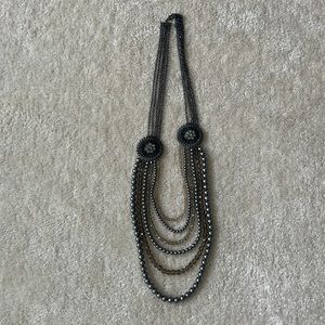 Vintage Beaded Pendant Necklace